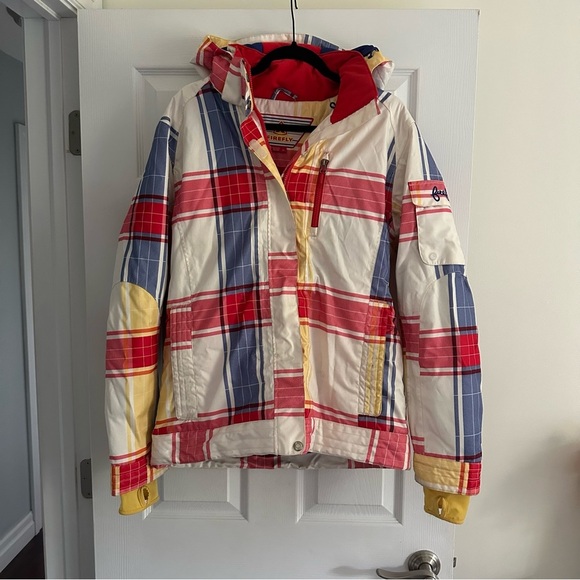 Size XL Vintage 00’s Firefly Plaid Winter Snow Ski Jacket Parka - Picture 1 of 6